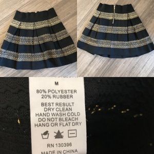 Black and gold skirt